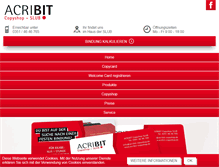 Tablet Screenshot of acribit-copyshop.de